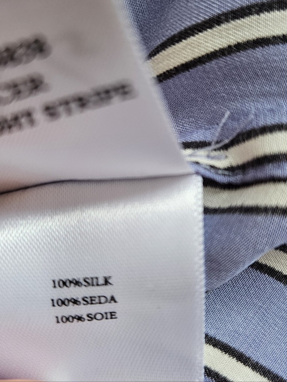 Rails 100% Silk Blue Striped Button-Up Spencer Shirt Moonlight Stripe - Size S - Picture 11 of 14